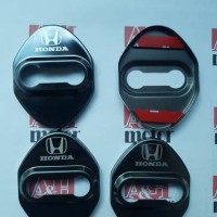 Jual Door Lock Cover Stainless Steel For Honda CRV,BRV,MOBILIO,JAZZ (Black) Murah