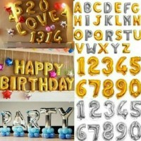 Jual Balon Foil Huruf dan Angka Murah