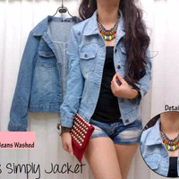 Jual jaket wanita - cewek denim levis / levi's grosir bandung branded Murah