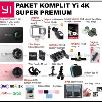 Jual Paket Komplit Super Premium Xiaomi Yi Versi 2 4K Action Camera Murah