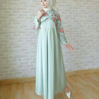 Dress hijaber trendy kekinian style muda slebgram kualitas butik