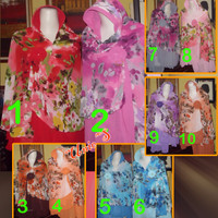 Jilbab Instan Double Hycon Pet Motif Bunga Besar
