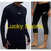 Jual PROMO!!! Baselayer baju renang gym celana manset diving under armour Murah