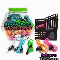 Jual HIPPO CABY 2 MICRO 100cm kabel data charger samsung xiaomi asus oppo Murah