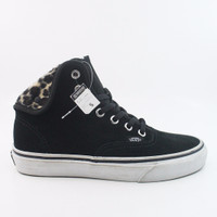 Sepatu Vans Authentic HI 2 Furry Leopard Black White | ORIGINAL