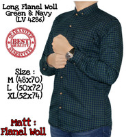 Jual kemeja flanel planel pria lelaki cowok murah (LEVIS) Navy
