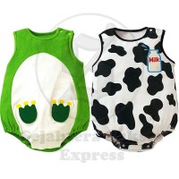 Jual jumper romper jumpsuit import laki laki perempuan sapi 7 - 9 bulan Murah