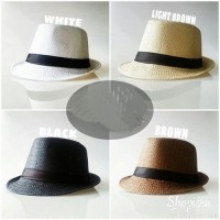Jual Topi Fedora Topi Pria Anyam Murah