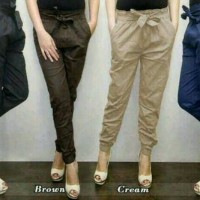 Jual Jogger Pants Cotton Strecth Ladies / celana joger pant katun wanita Murah