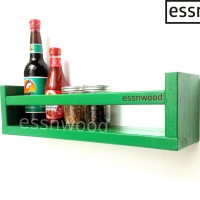Jual Rak Dinding Model U Warna Merah/Coklat/Hijau Murah