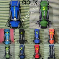 Tas Carrier Gunung Sioux 60L Ori + Random Cover Not Deuter, Kalibre SP