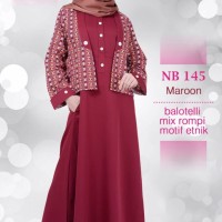 Gamis Nibras NB 145 Maroon