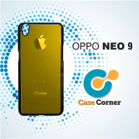 Custom Casing HP Oppo Neo 9 A37 Apple Iphone Gold Logo
