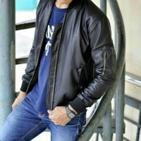 Jual Jaket Bomber Pria Semi Kulit | Karlit | Oscar Premium Murah