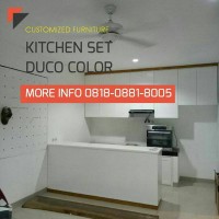 Kitchen Set Duco Minimalis, Kayu Jati Belanda