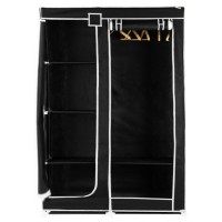 Jual LEMARI PAKAIAN/LEMARI BAJU/NINE BOX RAK PAKAIAN 2 PINTU/NBX - DW HITAM Murah