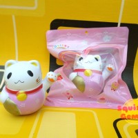 Jual Jumbo chawa maneki neko squishy replika lucky cat kucing hoki Murah