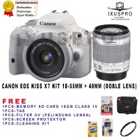 CANON EOS KISS X7 KIT 18-55MM + 40MM / CANON KISS X7 PAKET 2 LENSA
