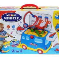 MAINAN ANAK DOKTER - MEDICAL VEHICLE 2 IN 1 - 661-171 - 3 TAHUN+