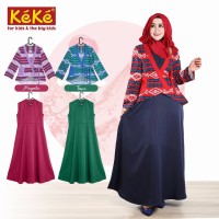 gamis dewasa, busana muslim, baju keke
