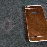 Hardcase Aluminium Metal Bumper Mirror Cover Casing Oppo F1 Selfie A35
