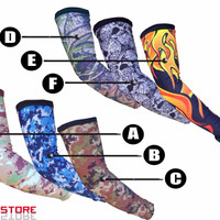 Jual manset tangan full print arm sleeve polyster / sepeda / motor /outdoor Murah