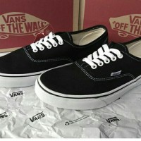 Sepatu Vans Authentic Black White Premium Waflle DT Import Quality