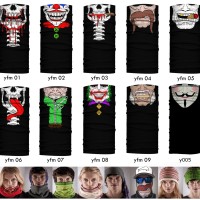Jual Masker Baff Bandana Motif Topeng Wajah Horror Clown Mask Multifungsi Murah