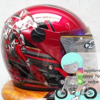 Helm Bogo Anak Transformer Red / Robot / Animasi