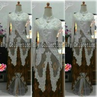 Best Seller Set Kebaya Akad Nikah (Pengantin) Muslim Putih