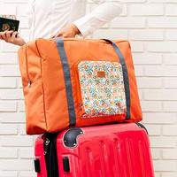 Jual #8 Tas Lipat Foldable Travel Bag /Hand Carry / Folding Boston Bag Unik Murah