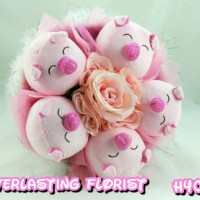 Jual Bucket Piggy ( Buket Pig Bouquet Babi Wedding Wisuda Valentine ) Kado Murah
