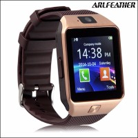 Smartwatch U9/DZ09 Smart Watch Original - Gold Strap Black/Emas Hitam