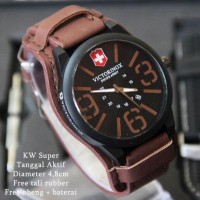 Jam Tangan Pria Victorinox Paket / Set V015 Leather Promo