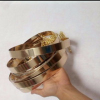 belt plat gold pakai rantai /ikat pinggang plat