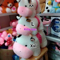 Jual Mainan anak Boneka sapi pita L Murah