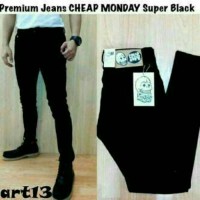 Jual Celana Jeans Skinny Stretch Cheap Monday Hitam Murah