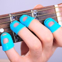 Jual 4pcs Finger Pick Silikon Pelindung Jari Untuk Memetik Gitar Murah