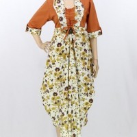 Jual BAJU MUSLIM BATIK MODEL TERBARU GROSIR LONG DRESS BATIK