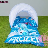 Jual Kasur Lipat Bayi | Perlengkapan tempat tidur anak Set Kelambu Frozen Murah