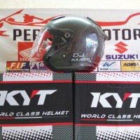 Helm KYT Dj Maru Solid Half Face Gun Metal