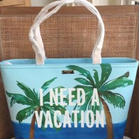 TAS WANITA IMPORT KATE SPADE TOTE I NEED VACATION ASLI ORIGINAL BARU