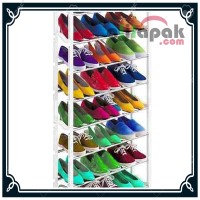 Jual Amazing Shoe Rack: Tempat / Rak Sepatu Sandal 10 Susun Rakitan Murah Murah