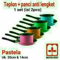 Jual Pastela Milkpan Frypan Set Maspion Teplon Panci Wajan Anti Lengket Murah