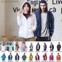 Jual Hoodie Zipper Sleting Polos M,L,XL (17 warna) Murah