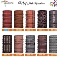 Jual Buff Bandana Motif Etnik Nusantara Batik Masker Bafin Multifungsi Baff Murah
