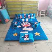 Fullset Karpet Karakter Bulu Rasfur Motif Doraemon Murah