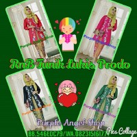 Setelan Rok N Blouse TUNIK KEBAYA Kutubaru LUKIS BUNGA Batik PRODO