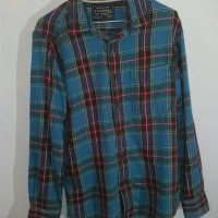 Jual FLANNEL Original Size XS Baju Hem Kemeja Lengan Panjang Outdoor 2nd Murah