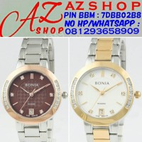 Jam Tangan Wanita Bonia Rosso BNR 100 Silver Rantai Original Murah